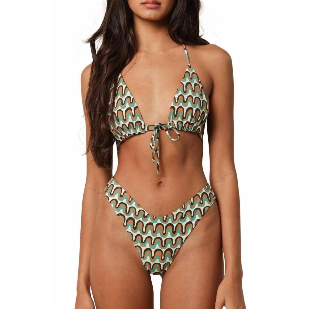 NEW MONTCE lulu zig-zag stitch bikini bottom in groovy